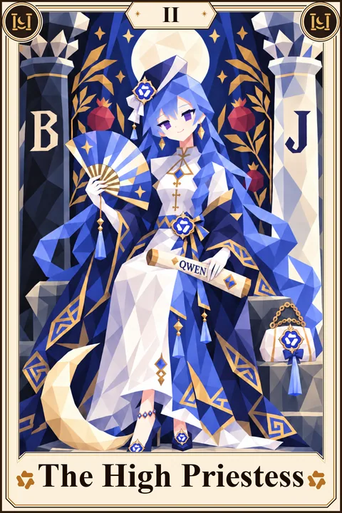 II 女祭司 · Qwen 卡面